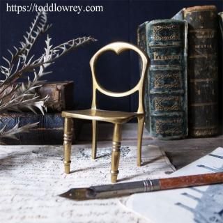 ΥϤ / Antique Brass Miniature Ballonback Chair
