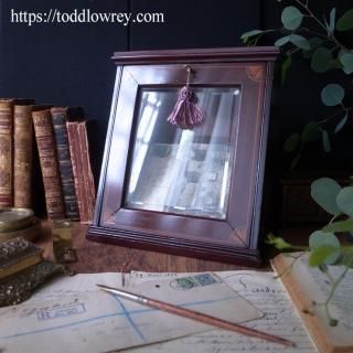 ͹ʪԤƤޤ / Antique Inlaid Mahobany Countertop Post Box by THE SHANNON 
