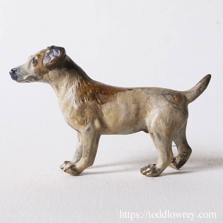 元気で好奇心旺盛な牧師の犬 / Antique Cold Painted Vienna