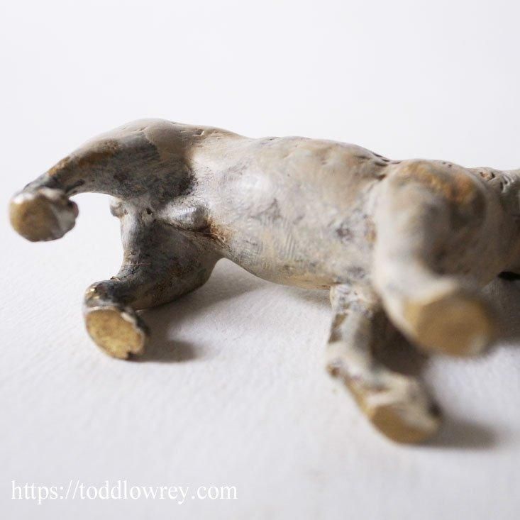 ジュール・モワニエ Hunting Dog on Pointブロンズ彫刻 犬 ジュール