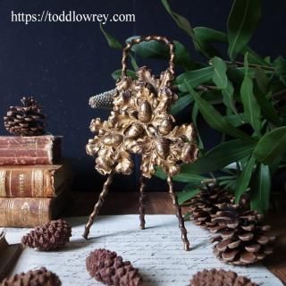 ʱ˭ħ / Antique Brass Stand Acorn & Leafs