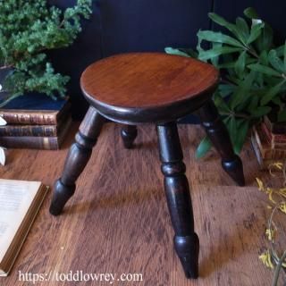 ͤȶĹĹ餹/ Antique Victorian Small Wood Stool