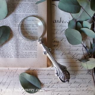 ѤͤϤζٹ/ Antique Silver Handle Magnifying Glass Birminghum 1908