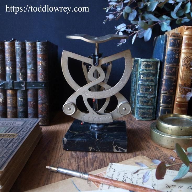 ドイツアンティーク レタースケール 蚤の市 秤 BILATERAL 量り 古道具