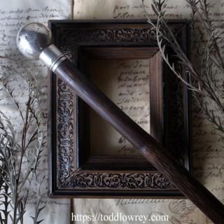 ̵ͣ / Antique Walking Stick with Sterling Silver Grip
