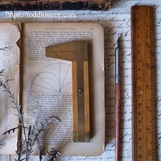 Υ˥ʲѹ¬ / Vintage Brass & Boxwood Caliper Gauge by Rabone 