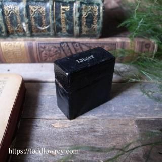 Ȣ / Victorian Leather Bound Vesta 