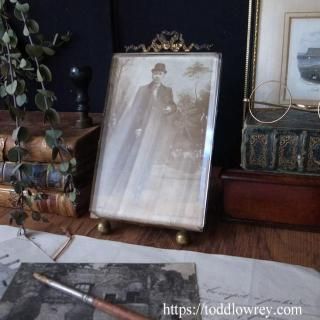 ꥨξƻѥη/ Antique French Picture Photo Frame with Photo at Liege 