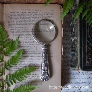  ͥʶλ/ Antique Silver Handle Magnifying Glass 1904