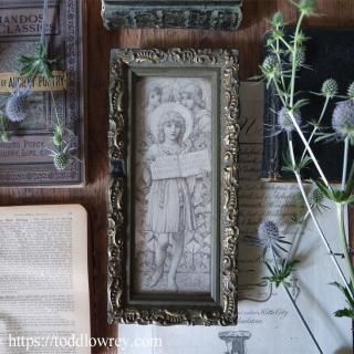 ŷȤϥʡ114 / Antique Guilt Frame with Glass From MOWBRAY'S