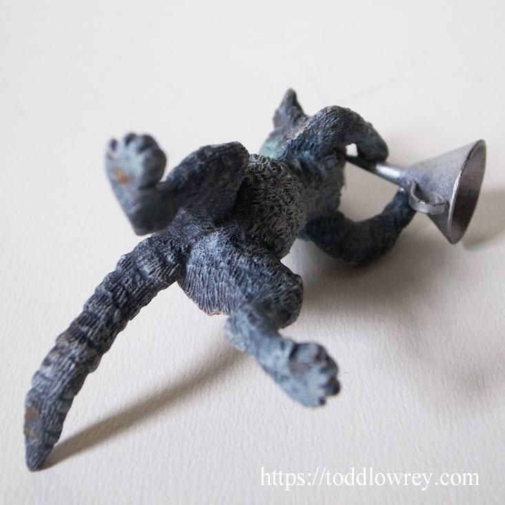 ヴィエナブロンズ コールドペイント 擬人化した猫の音楽隊 猫と仔猫 / Antique Cold Painted Vienna Bronze Cat with