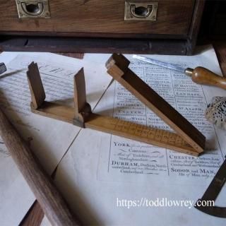 ȥꥢηΥޥȥƥ / Antique Victorian Shoefitter's Folding Foot Gauge 