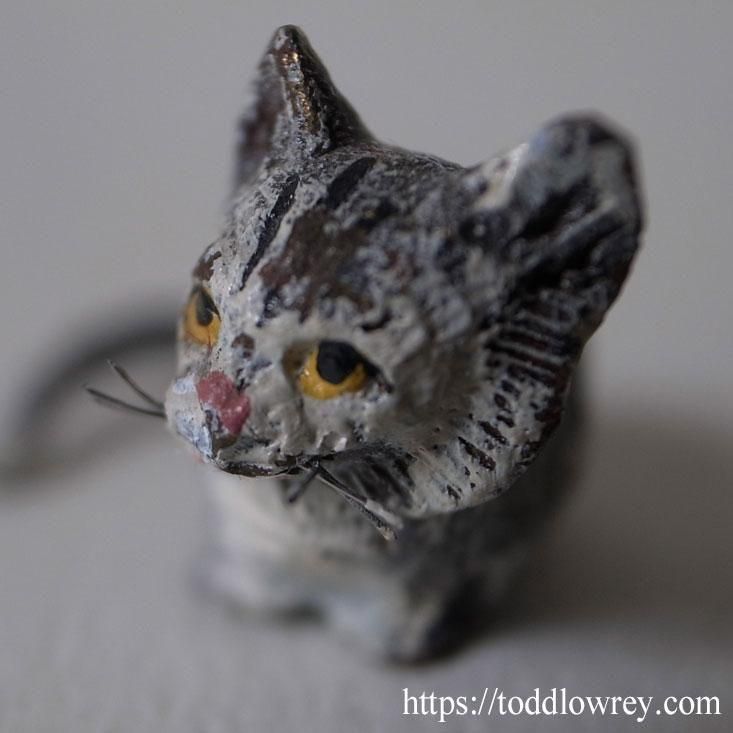 ヴィエナブロンズ コールドペイント 擬人化した猫 コック 調理師 ヴィエナ・ブロンズの猫