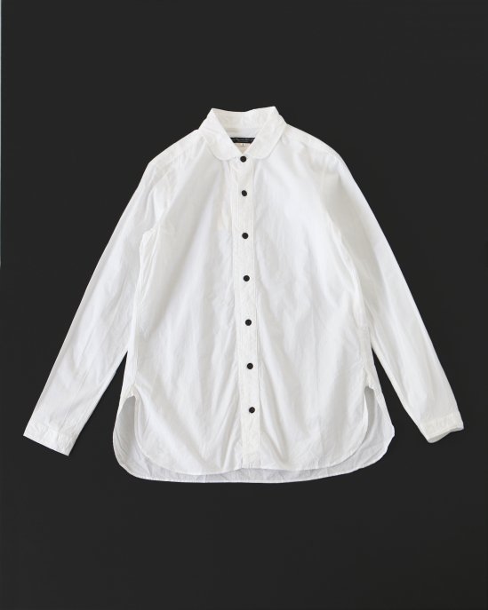 GARMENT REPRODUCTION OF WORKERS　ラウンドカラーシャツ WHITE - hillside