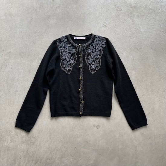TOWAVASE  Cafe Nouvelle Athenes cardigan black（2021AW）