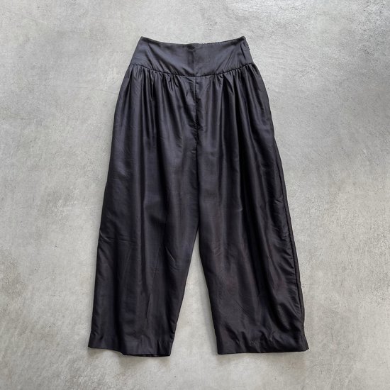 BUNON Wide Belt Pants BLACK (2022AW)