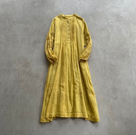 BUNON Pintuck Dress Mimosa (2022AW)