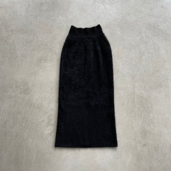 humoresque fur skirt black (2022AW)