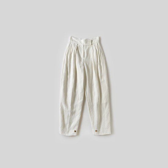 <img class='new_mark_img1' src='https://img.shop-pro.jp/img/new/icons22.gif' style='border:none;display:inline;margin:0px;padding:0px;width:auto;' />SEA LINEN BONTAN TROUSERS　WHITE