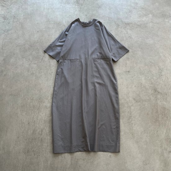 humoresque  plain dress mid gray (2023SS)