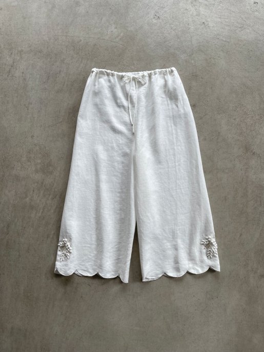 TOWAVASE Bonvoyage pants WHITE(2023SS) 25-0036S