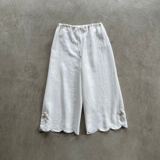 TOWAVASE Bonvoyage pants WHITE(2023SS)