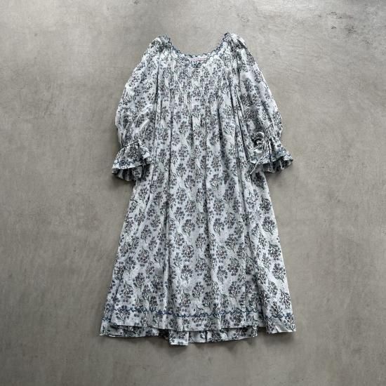 専用TOWAVASE Fille dress blue  プリントワンピースsuzukitakayuki