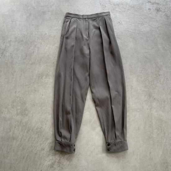 humoresque cuffs pants greige (2023AW) - hillside