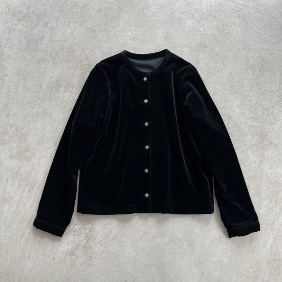 <img class='new_mark_img1' src='https://img.shop-pro.jp/img/new/icons13.gif' style='border:none;display:inline;margin:0px;padding:0px;width:auto;' />humoresque  plain jacket black (2023AW)