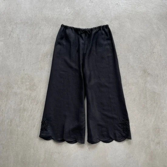 TOWAVASE Bonvoyage pants BLACK(2024SS)