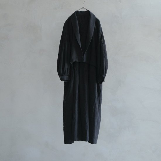 ͽthe last flower of the afternoon  layered black dress  (2024AW)