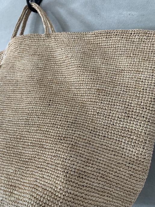 Sophie Digard CROCHETED RAPHIA BAG NAT BLANC - hillside