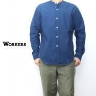 <img class='new_mark_img1' src='https://img.shop-pro.jp/img/new/icons50.gif' style='border:none;display:inline;margin:0px;padding:0px;width:auto;' />WORKERS/ Band Collar Shirt Indeigo Chambray