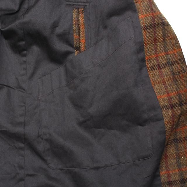 WORKERS/ワーカーズ Bal Collar Coat Harris Tweed Olive