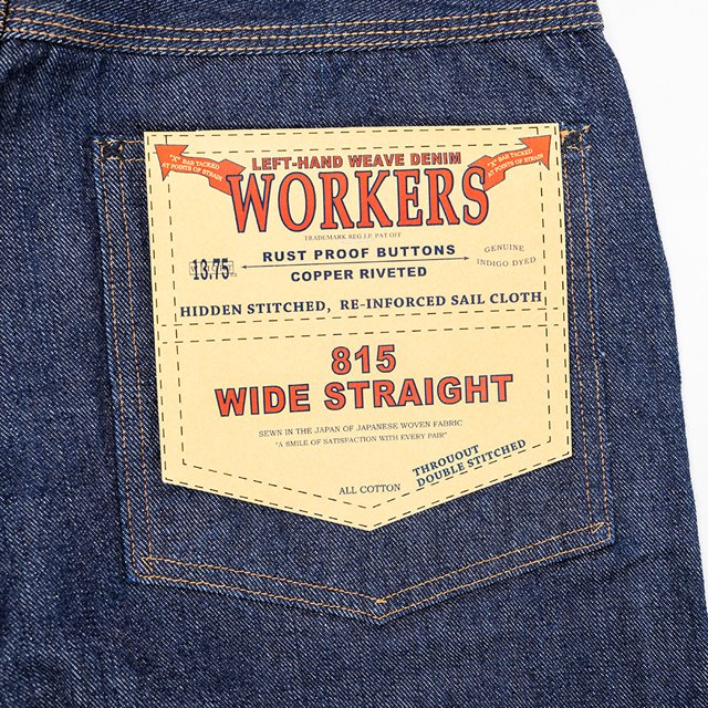 WORKERS/ワーカーズ Lot 815 Work Jeans