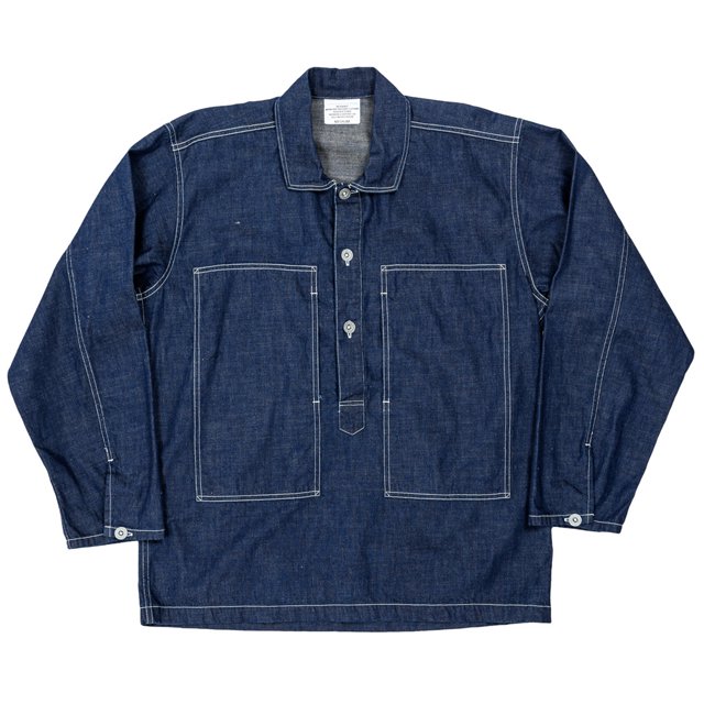 WORKERS/ワーカーズ Pullover Shirt, Ref US ARMY, 8 oz Denim