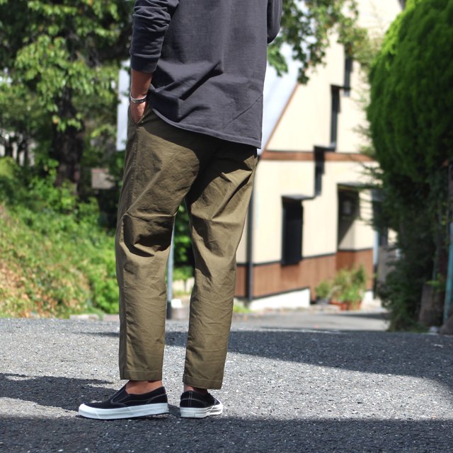 STUDIO ORIBE/スタジオオリベ WIDE CLIMBING PANTS FW素材 カーキ