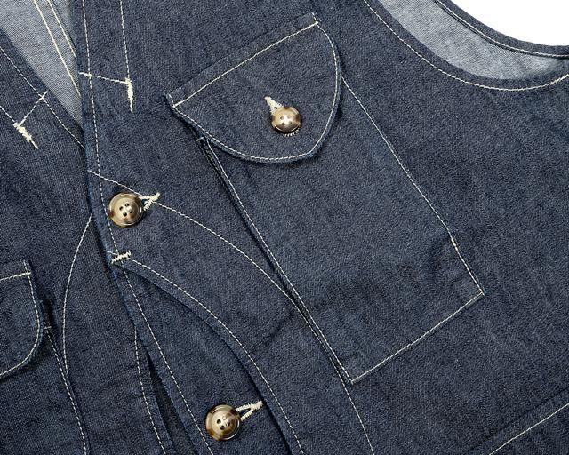 WORKERS/ワーカーズ W&G Vest 6 oz Denim