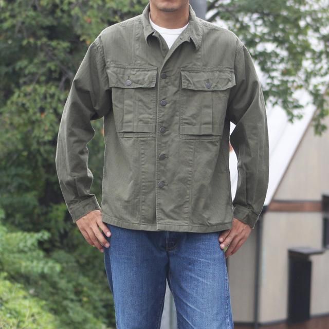 WORKERS/ワーカーズ M 43 Combat Jacket, Herringbone OD