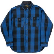 【先行ご予約商品】WORKERS/ワーカーズ　Flannel Outdoor Shirt Blue Buffalo Check
