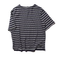COLIMBO/ St. Sampson French Boder Shirt Half Length Sleeves N.BlueO.White

