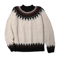 COLIMBO/コリンボ Sandia Alpaca Wool Sweater Leghorn White