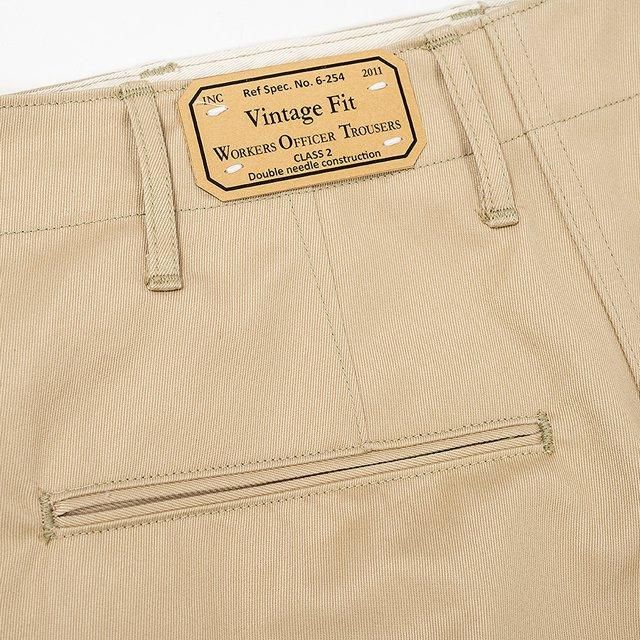 WORKERS/ワーカーズ Officer Trousers, Vintage, Type 2, Oyster WORKERS/ワーカーズ Officer Trousers, Vintage, Type 2, Oyster
