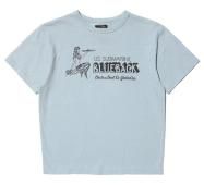 COLIMBO/ Norwalk Cotton Tee=USS Blueback= Smoke Blue