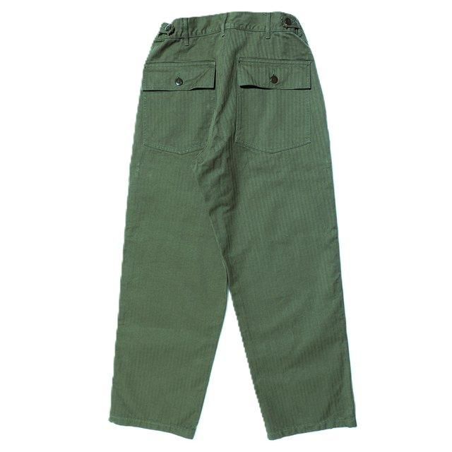 コリンボ　ベイカーパンツ　ヘリンボーン　ステンシル zz0205_olive_w30_20140.jpg