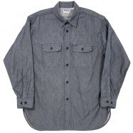 <img class='new_mark_img1' src='https://img.shop-pro.jp/img/new/icons13.gif' style='border:none;display:inline;margin:0px;padding:0px;width:auto;' />WORKERS/ BIG CAT Work Shirt, 5.5 oz Black Denim