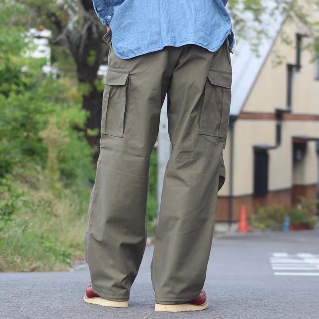 WORKERS/ワーカーズ M65 Trousers, Cotton Nylon Sateen, OD (fade)