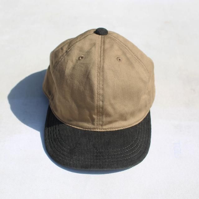 HIGHER/ハイヤー KATSURAGI×CORDUROY BRIM CAP BEIGE