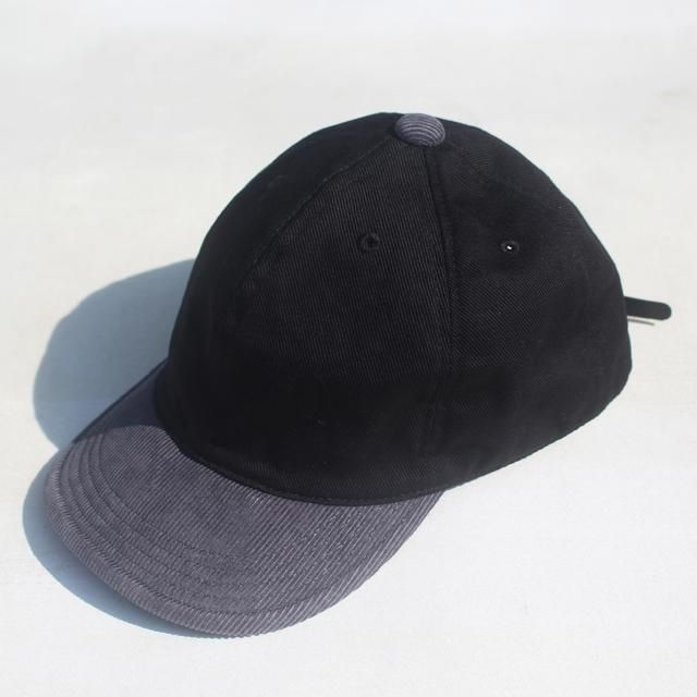 HIGHER/ハイヤー KATSURAGI×CORDUROY BRIM CAP BLACK