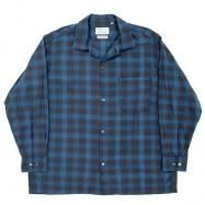 <img class='new_mark_img1' src='https://img.shop-pro.jp/img/new/icons13.gif' style='border:none;display:inline;margin:0px;padding:0px;width:auto;' />WORKERS/ Open Collar Shirt, Indigo Madras
